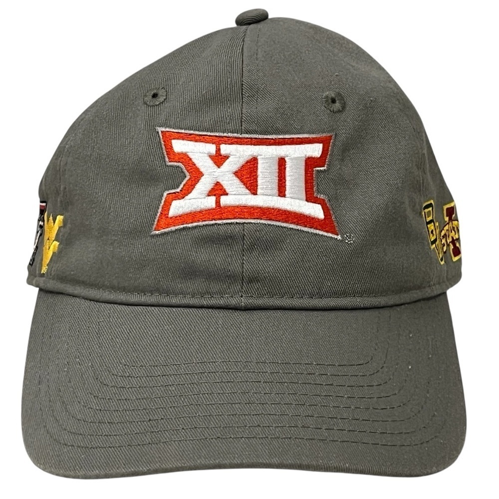 Olive Green Cap with Red and Yellow Embroidery
